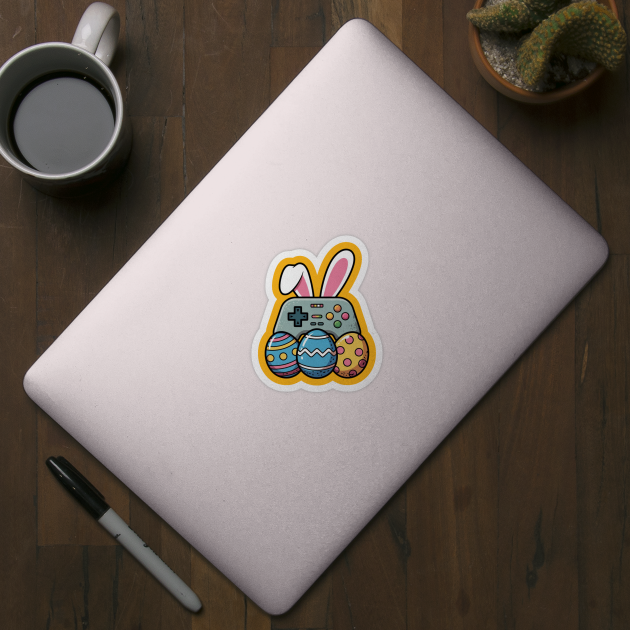 Easter Video Game Bunny Eggs Gaming Gamer Boys Men Teen Kids by Creatifly Graphic Tees